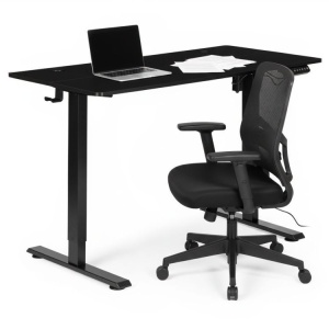Podesivi Electric sto 120x60 cm podesavanje visine 72–117 cm Black ModernHome - Img 7
