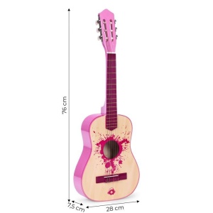 Roze velika gitara za djecu – ECOTOYS - Img 5