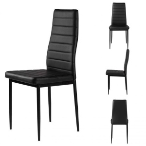 Set 4 trpezarijske stolice Tami full black – ModernHome - Img 2