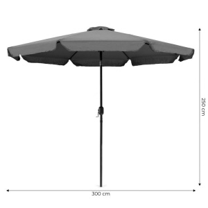 Veliki 3m suncobran sa nagibom Dark grey - Img 10