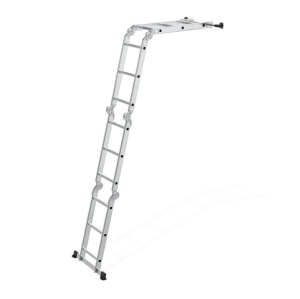 Aluminijumske višenamjenske merdevine 4x3, sa šarkama, sklopive, nosivost 150 kg, ModernHome - Img 6