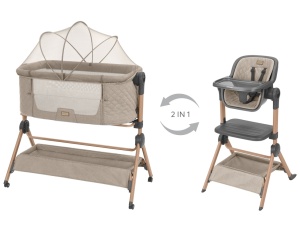 Kikka boo 2u1 Sleat Me kolijevka+hranilica Beige