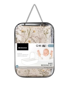 Kikka Boo posteljina za korpu 6pcs Secret Garden Beige - Img 2