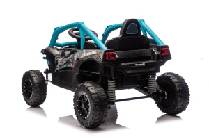 Kikka Boo Punjivi dječiji automobil Kawasaki KRX 1000 Blue-Black - Img 3