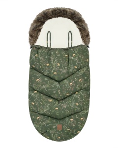 KikkaBoo Zimska vreća za kolica LUXURY Secret Garden Green