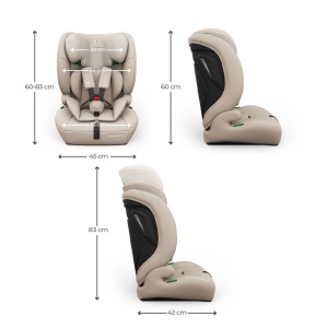 KINDERKRAFT AUTOSJEDIŠTE COMFORT UP 2 PLUS I-SIZE BEIGE - Img 10