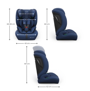 KINDERKRAFT AUTOSJEDIŠTE COMFORT UP 2 PLUS I-SIZE NAVY - Img 10