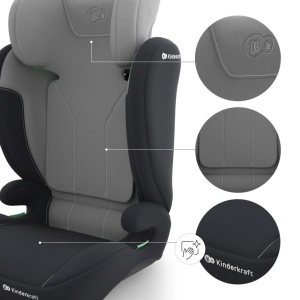 KINDERKRAFT AUTOSJEDISTE I-SPARK 2 PLUS I SIZE GREY - Img 4
