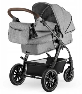 Kinderkraft MOOV dječija kolica 3 u 1 – Grey Melange - Img 3