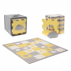 KINDERKRAFT PODLOGA ZA IGRU 3D LUNO SHAPES YELLOW - Img 1