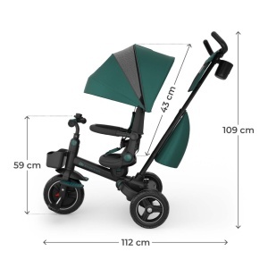 KINDERKRAFT TRICIKL SPINSTEP 2 PLUS GREEN - Img 7