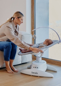 Lionelo Iris – ležaljka-ljuljaška Beige Sand - Img 2