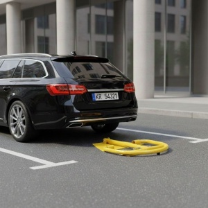 Parking barijera - rampa 40 cm sa kljucem - Img 2