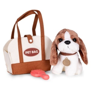 Plišana igračka za decu, štene Beagle, torba + četka za negu - Img 4