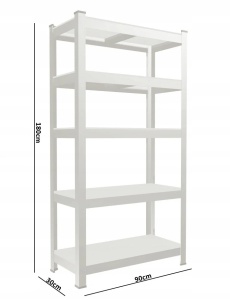 Set od dvije police sa 5 nivoa, 90 × 30 × 180 cm - Img 6
