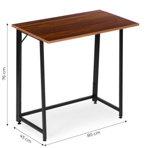 Sklopivi sto za kompjuter 80x45 cm Laptop Table Dark wood ModernHome - Img 4