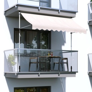 Tenda za terasu i balkon sa podešavanjem visine 2x1.2m Beige Multigarden - Img 6