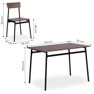 Trpezarijski Set Sto + 4 stolice MALMO ModernHome - Img 11