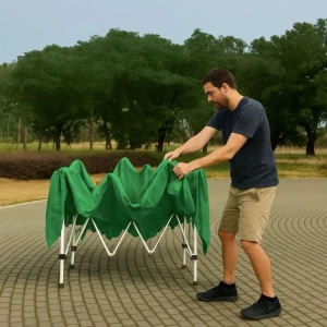 Baštenski šator/paviljon 3×3 m, automatski rasklopiv, sa 4 bočne stranice zeleni – MultiGarden - Img 4