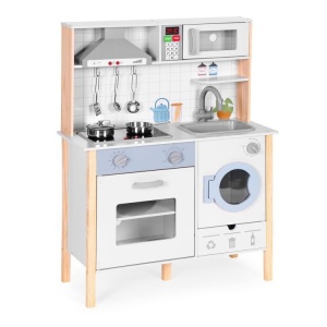 Dječija kuhinja za sa zvučnim efektima, LED svjetlom, rernom, veš mašinom i dodacima – ECOTOYS - Img 5
