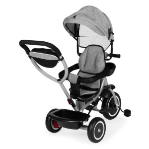 ECOTOYS 2U1 TRICIKL SA ROTIRAJUĆIM SJEDIŠTEM I SKLOPIVOM TENDOM GREY - Img 2