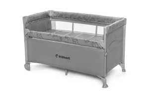 Kidnort Naste prenosivi krevetac light grey mélange - Img 3