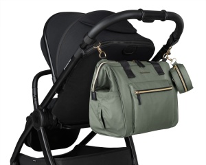 Kikka Boo torba za mame Maxi Army Green 2025 - Img 8