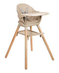 KikkaBoo Stolica za hranjenje 6 u 1 WOODY bež