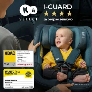 KINDERKRAFT AUTOSJEDIŠTE I-GUARD 40-105CM GRAPHITE BLACK - Img 3