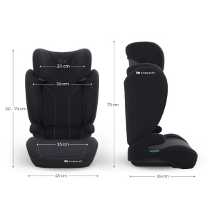 KINDERKRAFT AUTOSJEDISTE I-SPARK 2 PLUS I SIZE BLACK - Img 7