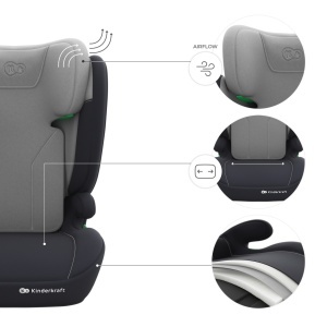 KINDERKRAFT AUTOSJEDISTE I-SPARK 2 PLUS I SIZE GREY - Img 4