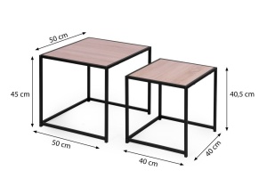Klub sto loft, set od dva komada MODERNHOME - Img 6