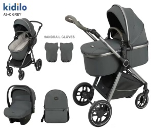 KOLICA ZA BEBE KIDILO A8+C GREY