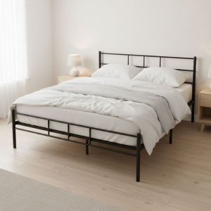 Krevet sa metalnim ramom 160x200 cm sa podnicom Black Frame ModernHome - Img 3