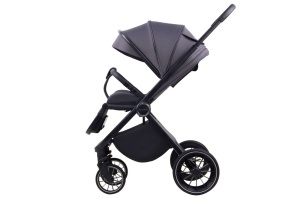 LA MAMA ALVI kolica za bebe 3u1 - gray - Img 4