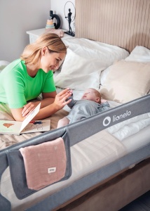 Lionelo Eva – zaštitna ograda za krevet Beige Melange - Img 2