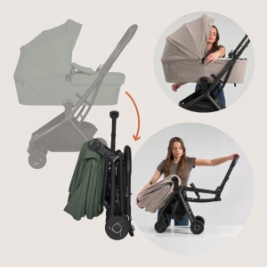 Lionelo Sia Flex – kolica 2u1 Green Emerald - Img 6