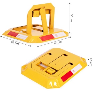 Parking barijera 30 cm sklopiva sa kljucem i reflektujucom trakom - Img 10