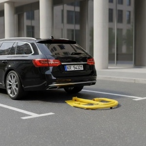 Parking barijera - rampa 40 cm sa kljucem - Img 2