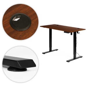 Samostojeci Electric sto 120x60 cm podesavanje visine 72–117 cm Dark Oak ModernHome - Img 9