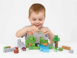 Set magnetnih kocki za djecu – 142 dijela, kocke i dinosaurisi - Img 3