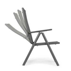 Set od 4 sklopive baštenske stolice sa podesivim naslonom, Grey, MultiGarden - Img 6
