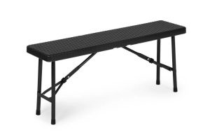 Sklopivi set 120 cm Sto sa 2 Klupe banquet – BLACK - Img 7