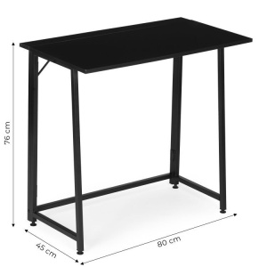 Sklopivi sto za kompjuter 80x45 cm laptop Table black ModernHome - Img 9