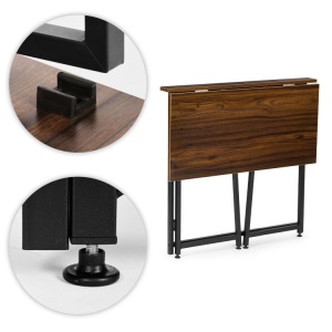 Sklopivi sto za kompjuter 80x45 cm Laptop Table Dark wood ModernHome - Img 8