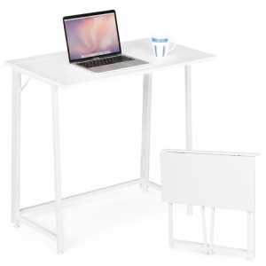 Sklopivi sto za kompjuter 80x45 cm Laptop Table White ModernHome - Img 2