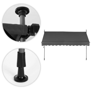 Tenda za terasu i balkon sa podešavanjem visine 3x1.2m Gray Multigarden - Img 5