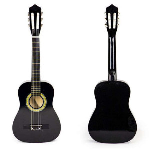 VELIKA DRVENA GITARA ZA DJECU CRNA - Img 1