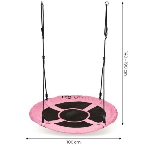 Baštenska ljuljaška 100 cm, roze - ECOTOYS - Img 7