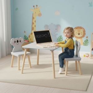 Dječiji set namještaja Koala – sto + 2 stolice , ECOTOYS